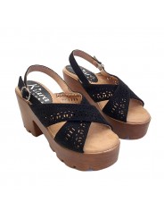 SANDALEN 9 CM FERSE VERSTELLBARER RIEMEN - BEQUEME