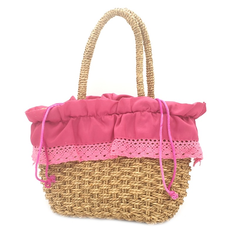 BOLSO PAJA COLOR FUCSIA