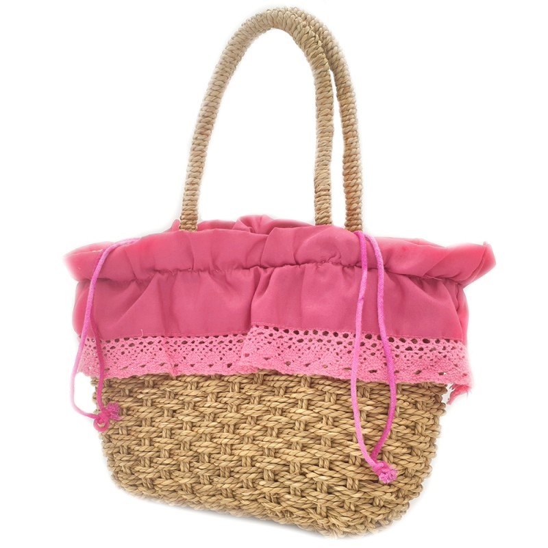 BOLSO PAJA COLOR FUCSIA