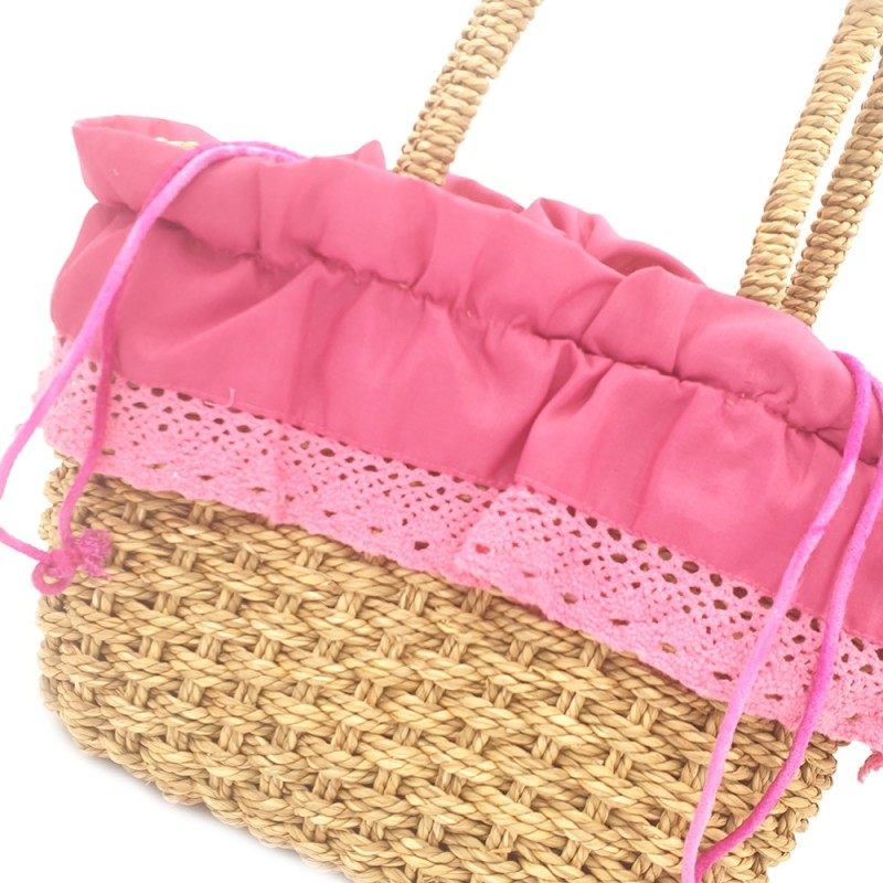 BOLSO PAJA COLOR FUCSIA