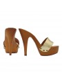 GOLDEN CLOGS AUS LEDER GOLDEN CLOGS AUS LEDER