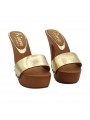 GOLDEN CLOGS AUS LEDER GOLDEN CLOGS AUS LEDER
