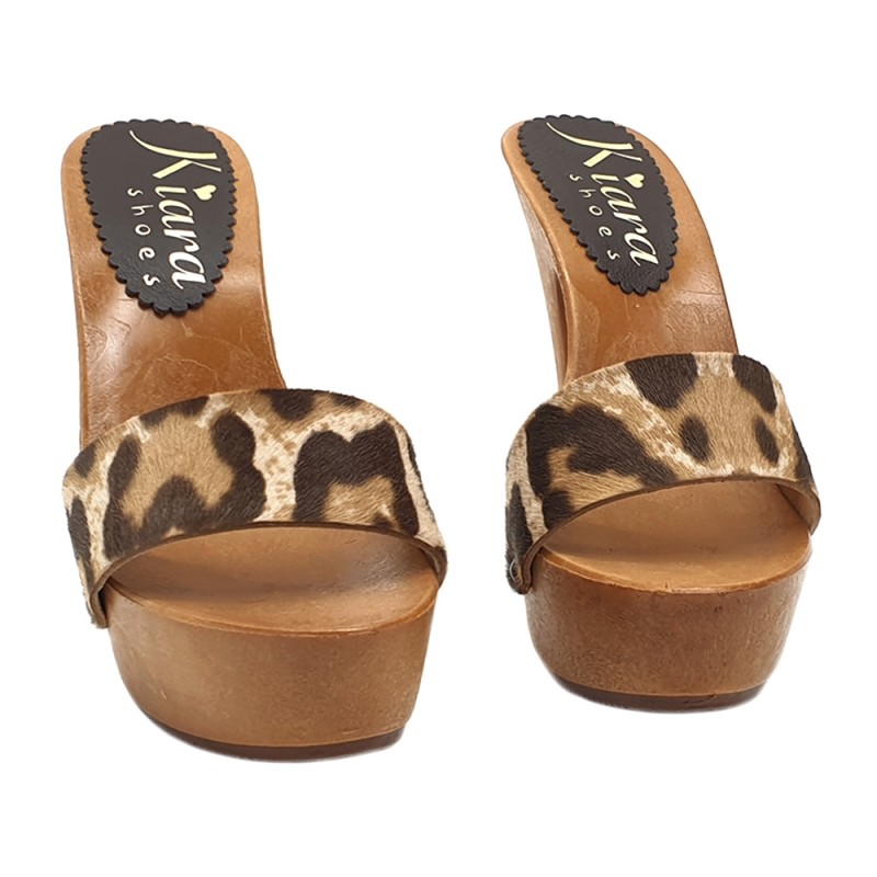 ZUECOS LEOPARDO TACÓN 13 CM
