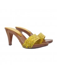 SABOTS PRINTEMPS JAUNE TALON 9