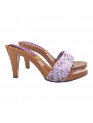LILAC SPRING CLOGS HEEL 9
