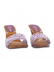 LILAC SPRING CLOGS HEEL 9