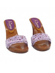 LILAC SPRING CLOGS HEEL 9