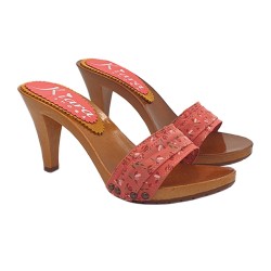 SPRING PINK CLOGS HEEL 9