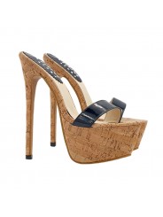 HIGH STILETTO IN CORK HEEL 17