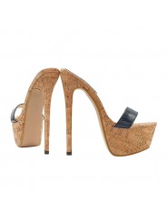 HIGH STILETTO IN CORK HEEL 17