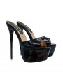 SCHWARZE LACKSCHUHE ABSATZ 17 CM GR. BIS ZU 44