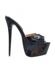 BLACK HIGH STILETTO SEXY SIZE UP TO 44