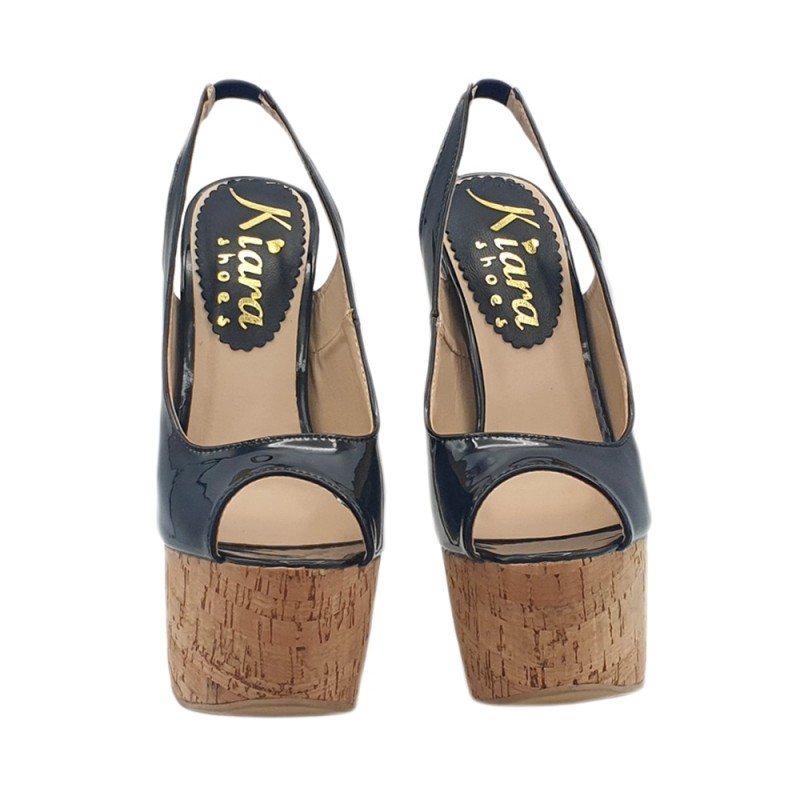 SANDALIAS ALTAS EN CORCHO 17 CM TACON NUM. HASTA 44