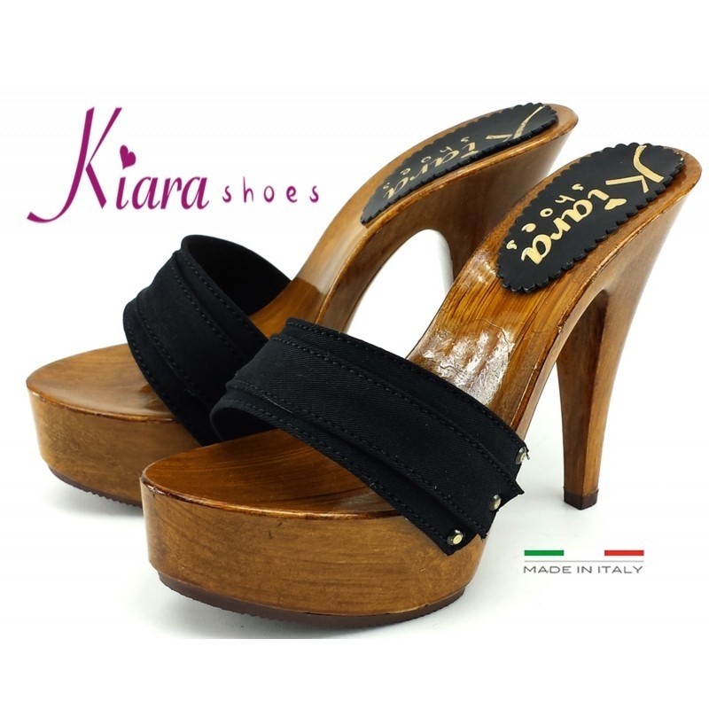 SABOT NOIR TALON 13 CM SABOT NOIR TALON 13 CM