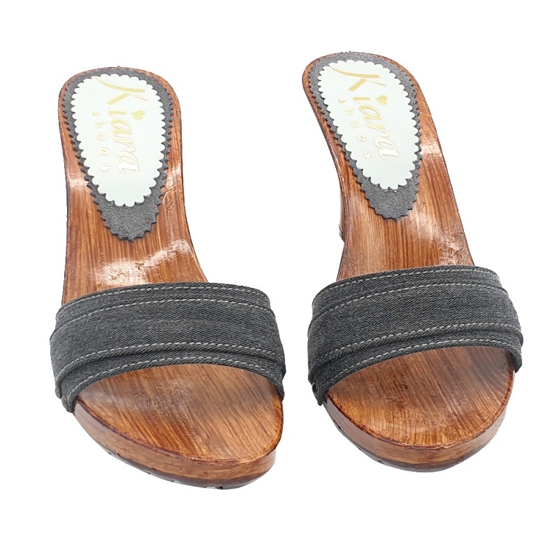 CLOGS WITH DOUBLE GRAY BAND