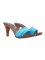 SABOTS FEMME TURQUOISE TALON CONFORTABLE