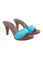 SABOTS FEMME TURQUOISE TALON CONFORTABLE