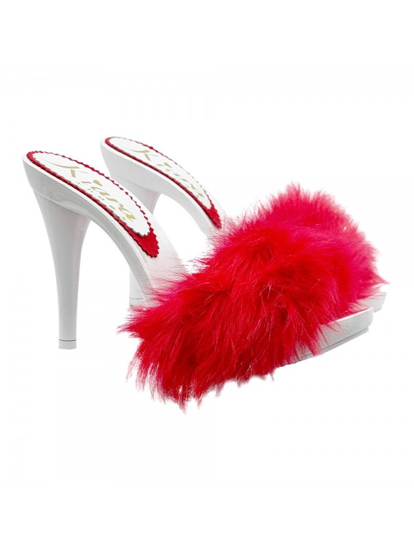ZUECOS DE NAVIDAD BLANCOS CON PIEL ROJA