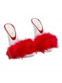 ZUECOS DE NAVIDAD BLANCOS CON PIEL ROJA