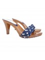 SABOTS BLEUS A POIS TALON 9