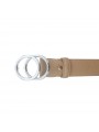 CEINTURE BEIGE EN CUIR DE 70 À 85 CM