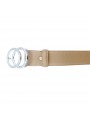 BEIGE BELT IN LEATHER FROM 70 TO 85 CM