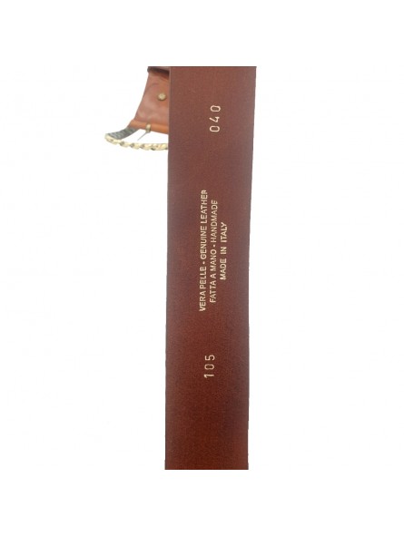 BROWN / BLACK LEATHER BELT WITH BUCKLE BROWN / BLACK LEATHER BELT WITH BUCKLE