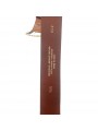 CINTURA MARRONE/NERA IN PELLE CON FIBBIA