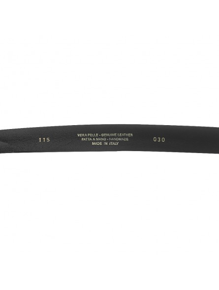 UNISEX LEATHER BELT WITH BROWN / BLACK BUCKLE