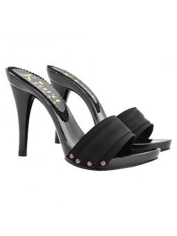 ZOCCOLO LACCATO NERO TACCO 12