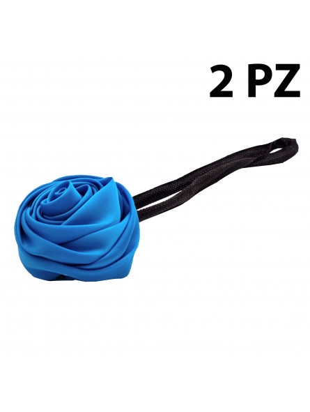 ENVOLTURA FLOR CHIGNON PELO AZUL 2PZ