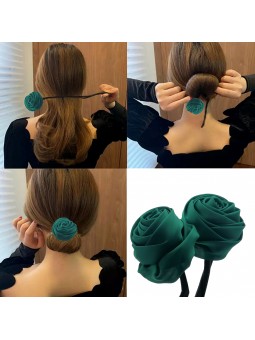 BLUMENWICKELCHIGNON GRÜNES...