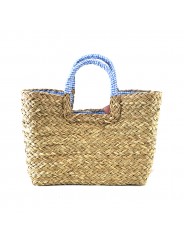 WICKER BAG IN TURQUOISE COLOR TWO SIZES
