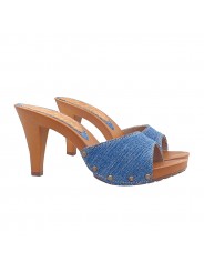 ZUECOS DENIM TACÓN 9