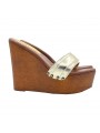 HOHE PLATIN-WEDGES MIT 13 CM ABSATZ HOHE PLATIN-WEDGES MIT 13 CM ABSATZ
