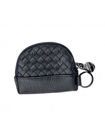 Women's Wallet with Keychain Ring - KCB210 NERO