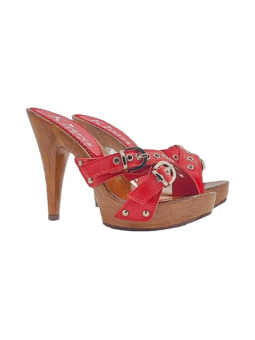 ZUECO CON BANDAS CRUZADAS Y...