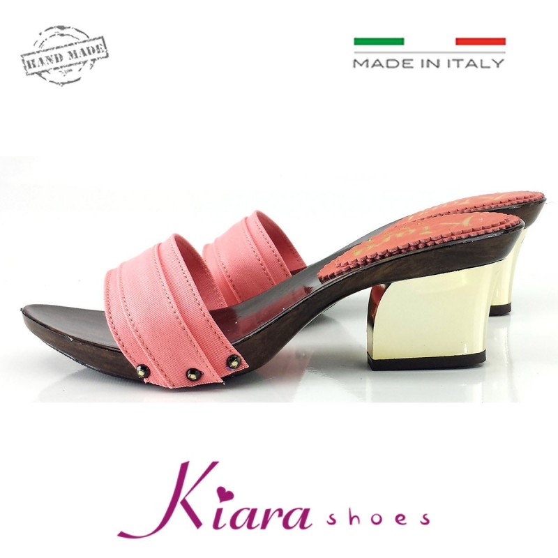 ZOCCOLI CON TACCO ORO-K28201