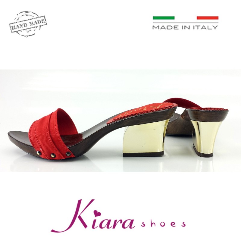 ZOCCOLI CON TACCO ORO-K28201