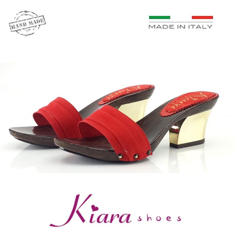 ZOCCOLI CON TACCO ORO-K28201