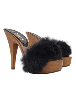 Faux Fur Clogs