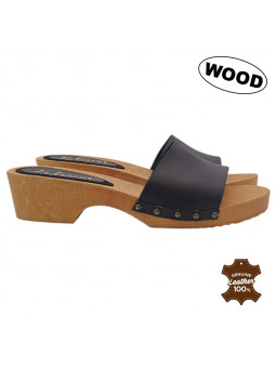Wooden Clogs with 4.5 cm...
